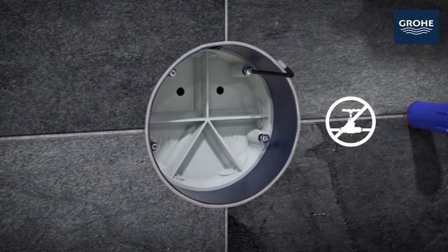 Монтаж скрытой части смесителя Grohe Rapido SmartBox 35600000