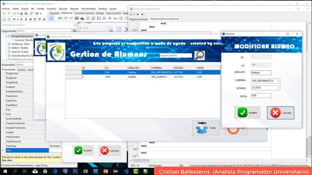 como usar Ficheros .dat - Alta Baja y Modificion en Lazarus - PARTE 3/4 смотреть онлайн
