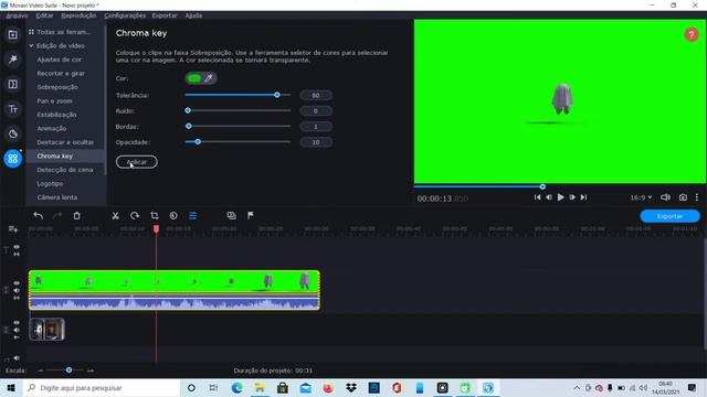 Movavi | Como usar Chroma key (tela verde) смотреть онлайн