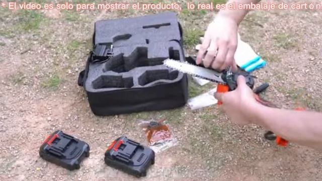 Motosierra Eléctrica Portatil De Con 2 Baterías 36v смотреть онлайн