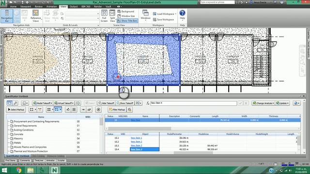 NavisWorks - 9.02 Cuantificacion en planos 2D смотреть онлайн