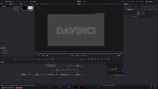 NEON Glow Effect in DaVinci Resolve 19.5 Beta | DaVinci Resolve Tutorial смотреть онлайн