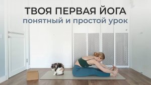 ЙОГА ДЛЯ НАЧИНАЮЩИХ С НУЛЯ: полный урок для новичков | простая йога Айенгара для женщин
