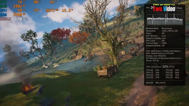 Ryzen 5 2400G GTX 960 2GB AC Valhalla смотреть онлайн