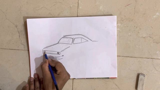 How to Draw Mini Cooper Sports Car - Easy Cars Drawing - Mini Cooper Araba Çizimi