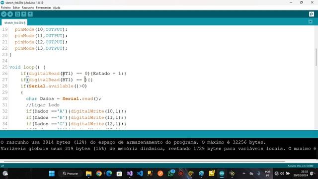 Criando o Código do Arduino Aula (013) смотреть онлайн