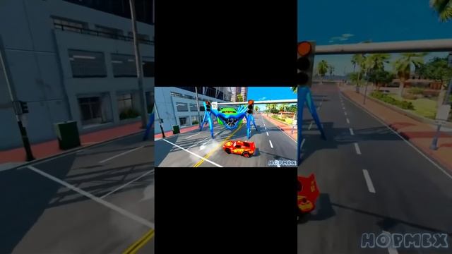 Epic Escape From Lightning McQueen In BeamNG | Coffin Dance Song Cover