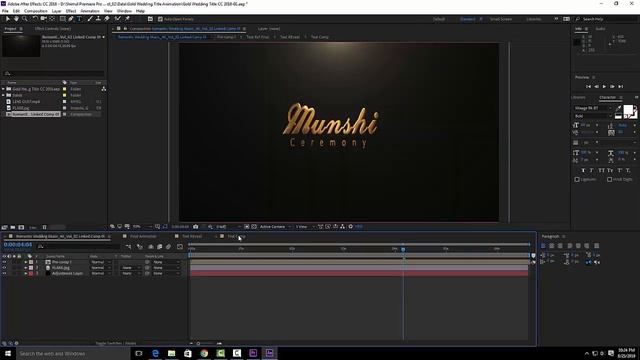 WEDDING CINEMATIC TITLE PROJECT PREMIERE PRO CC | 2018 | 2019 TUTORIAL смотреть онлайн