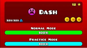 Прохождение уровня "Dash". Geometry dash.