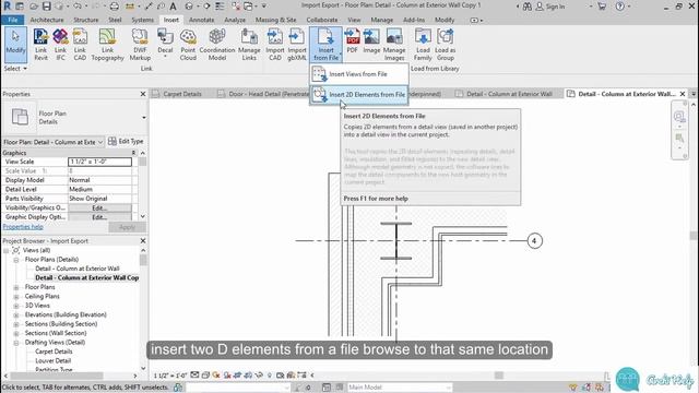 Importing and exporting details in Revit смотреть онлайн