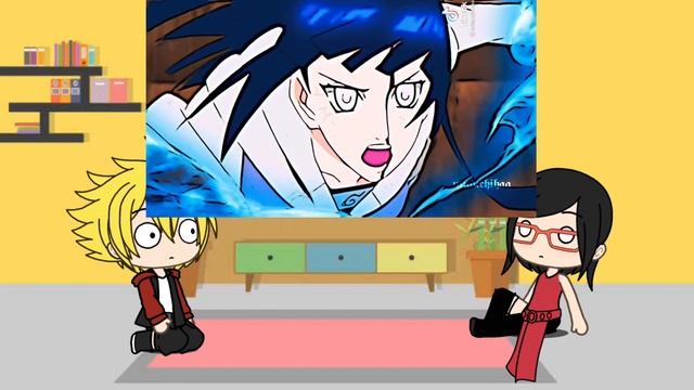 Реакция боруто и сарады на своих родителей (сакура, саске, хината, Наруто)