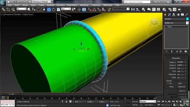 3DS Max 2013 Tutorial | Building a 3D Object Using Primitives - Pencil | InfiniteSkills смотреть онлайн