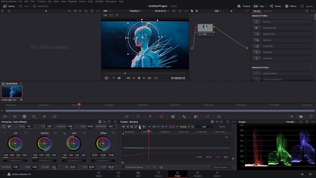 How to blur a face or object in motion in Davinci Resolve for Free - Beginner Tutorial. смотреть онлайн