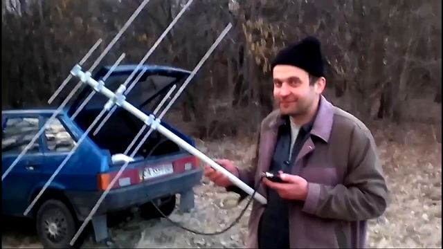 Радиосвязь на УКВ с леса.Тест антенны 3+4 el. Yagi с Baofeng UV-5R смотреть онлайн
