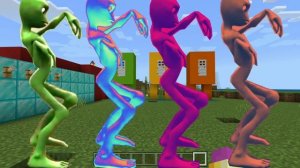 Funny alien dance 4K in Minecraft