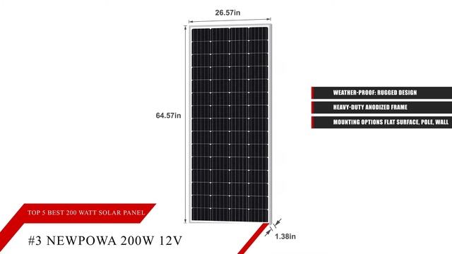 Top 5 Best 200 Watt Solar Panel | Great For Home | Van | RV | Camping