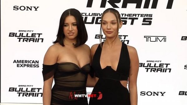 Maddie Ziegler and Mackenzie Ziegler arrive at 'Bullet Train' Los Angeles premiere