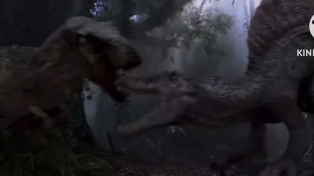 #паркюрскогопериода #спинозавр #тирекс  Фрагмент битвы Тирекса и Спинозавра