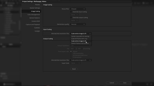 Project Settings in Davinci Resolve - Deutsch смотреть онлайн