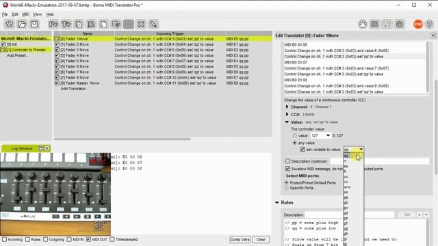 Tutorial: Map MIDI CC to Mackie Control in Adobe Premiere using Bome MIDI Translator Pro смотреть онлайн