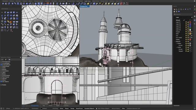 The Torterran Metroppolis | Full 3D modeling process (Rhino 8) смотреть онлайн