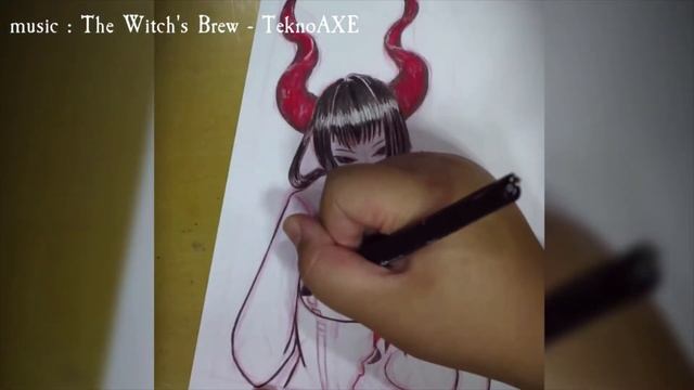 TIMELAPSE DRAWING #7 : "Sally the succubus" смотреть онлайн