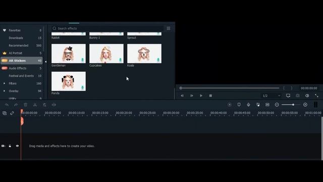 HOW TO ADD AR STICKERS - FILMORA X | FREE DOWNLOAD смотреть онлайн