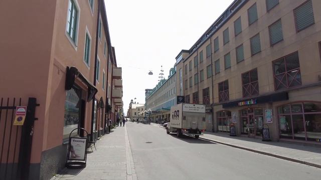 Sweden, walking tour of the beautiful city Linköping. смотреть онлайн