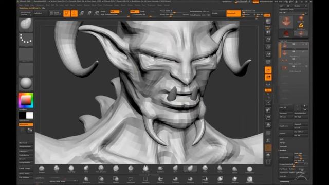 Devil ZBrush Timelaps смотреть онлайн
