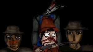 Lewis, two Hansels and the big bad wolf vs papa bear(analog horror)(мини едит)