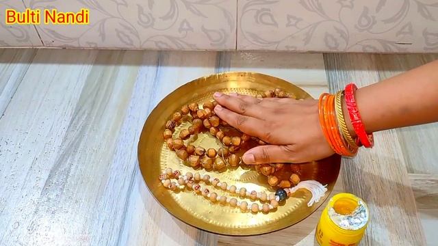 New तुलसी जाप माला को सूद्ध कैसे करें | तुलसी कंठ माला और जाप माला अभिषेक process смотреть онлайн