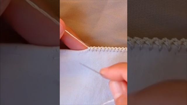 Красивая обработка края ткани.🧵 смотреть онлайн