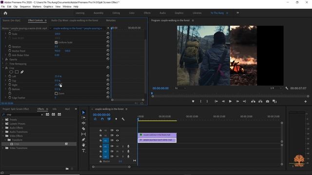 Adobe Premiere Pro တွင် Split Screen Effect အသုံးပြုနည်း смотреть онлайн