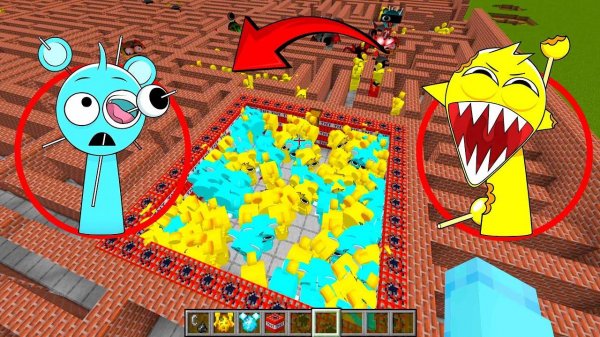 \Все новые персонажи Incredibox Sprunki в Minecraft Sprunki Maze | Incredibox Sprunki