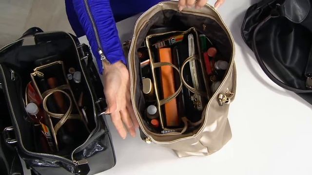 Set of 2 Ready Set Go Expandable Bag Organizers by Lori Greiner on QVC смотреть онлайн