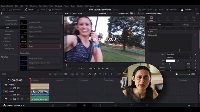 DaVinci Resolve-How to add & edit a timecode смотреть онлайн