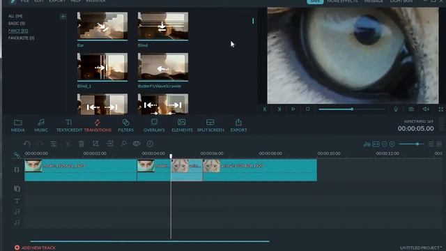 EYE ZOOM TRANSITION FILMORA  | ZOOM EFFECT & TRANSITION IN FILMORA
