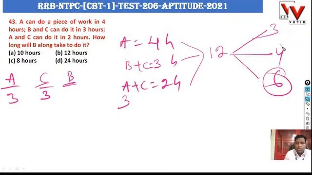LIVE DISCUSSION | RRB NTPC TEST - 206 | CBT -1 | APTITUDE | AT VANIK SMART CLASS смотреть онлайн