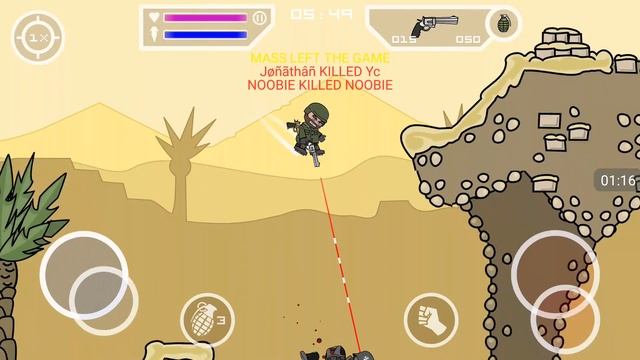 Mini Militia god mod ,no one can see you , never die смотреть онлайн