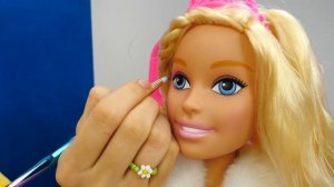 Игры макияж - Креативный мейкап для БАРБИ! - Красивые куклы видео игры одевалки для девочек