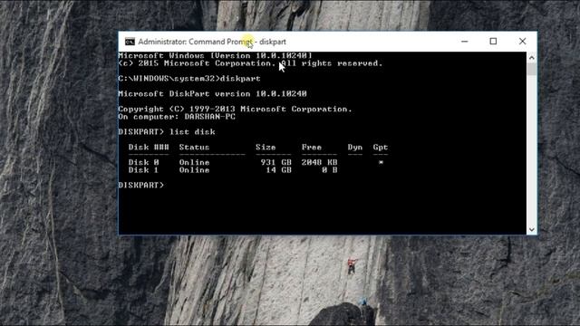 Converting MBR to GPT partition using CMD смотреть онлайн