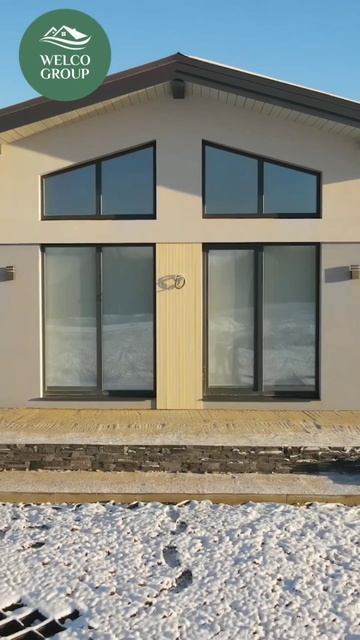 Одноэтажный дом из газобетона 115м Строим дома в Санкт-Петербурге @welcogroupbest #строительство смотреть онлайн