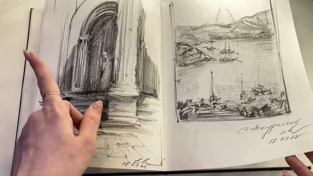 Обзор скетчбука Canson | sketchbook tour смотреть онлайн