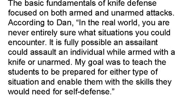 Knife Defense Seminars Held at EMA Toronto Wes смотреть онлайн