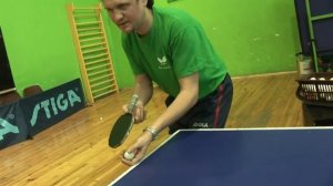 Table Tennis   подача с нижним вращением объяснения