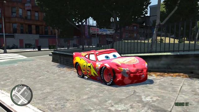GTA 4 Rayo Lightning McQueen Crash Testing Ep. 1 GTA IV Car Crashes смотреть онлайн