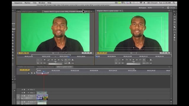 How to green screen (chroma key) Adobe Premiere 5.5 смотреть онлайн
