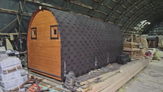 Баня "Викинг" 6 метров с проходной помывочной купить в Ворсме. смотреть онлайн