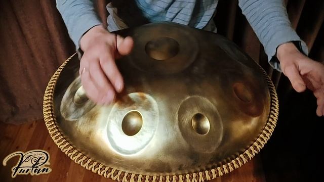 KurPan | Handpan B Amara 9 | B / F# A B C# D E F# A | латунированный