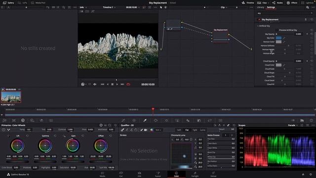 Sky Replacement DaVinci Resolve 18.1.1 смотреть онлайн